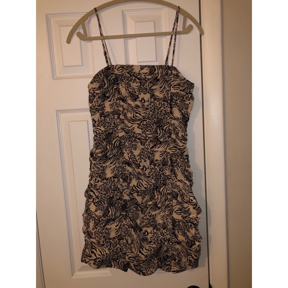 NWT smocked Nordstrom leopard dress
